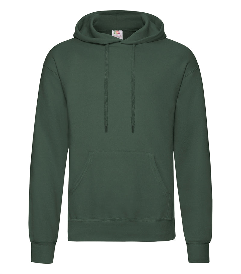 Hoodie i Flaskegrøn