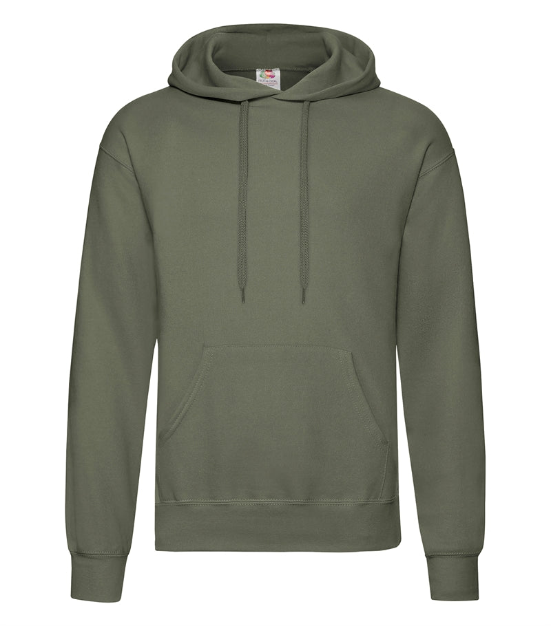 Hoodie i Oliven