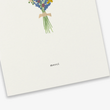 Indlæs billede til gallerivisning Greeting Card / Bouquet &quot;Merci&quot;
