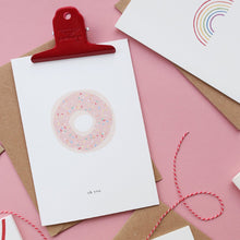 Indlæs billede til gallerivisning Greeting Card / Donut &quot;Oh you&quot;
