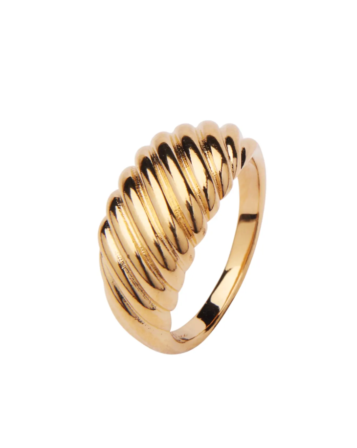 Chunky ring i Guld