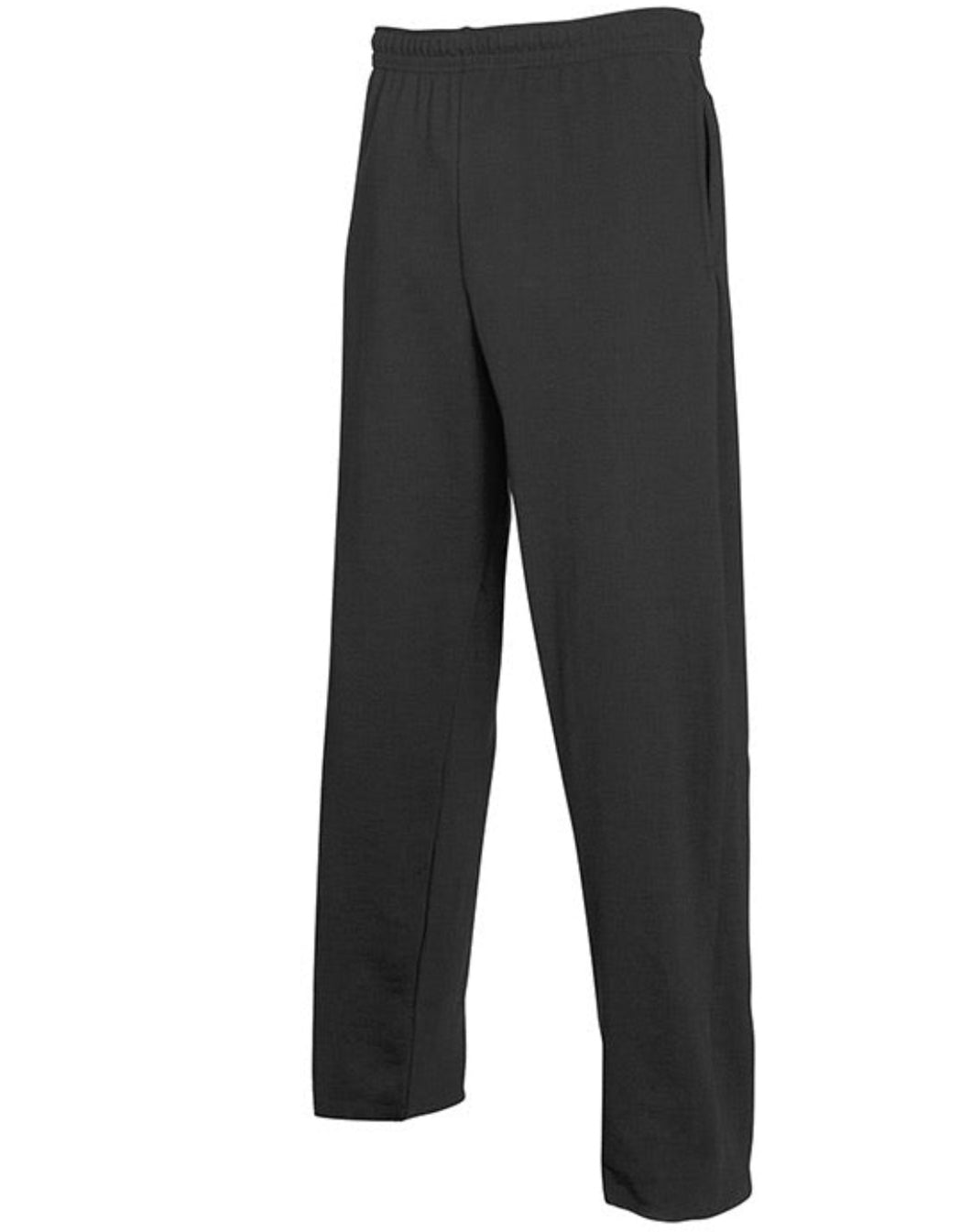 Premium Straight sweatpants i Sort